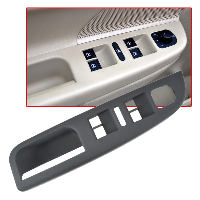 Car Interior Door Handle Panel For Volkswagen VW Magotan Window Control Panel Frame Armrest Elevator Switch Panel