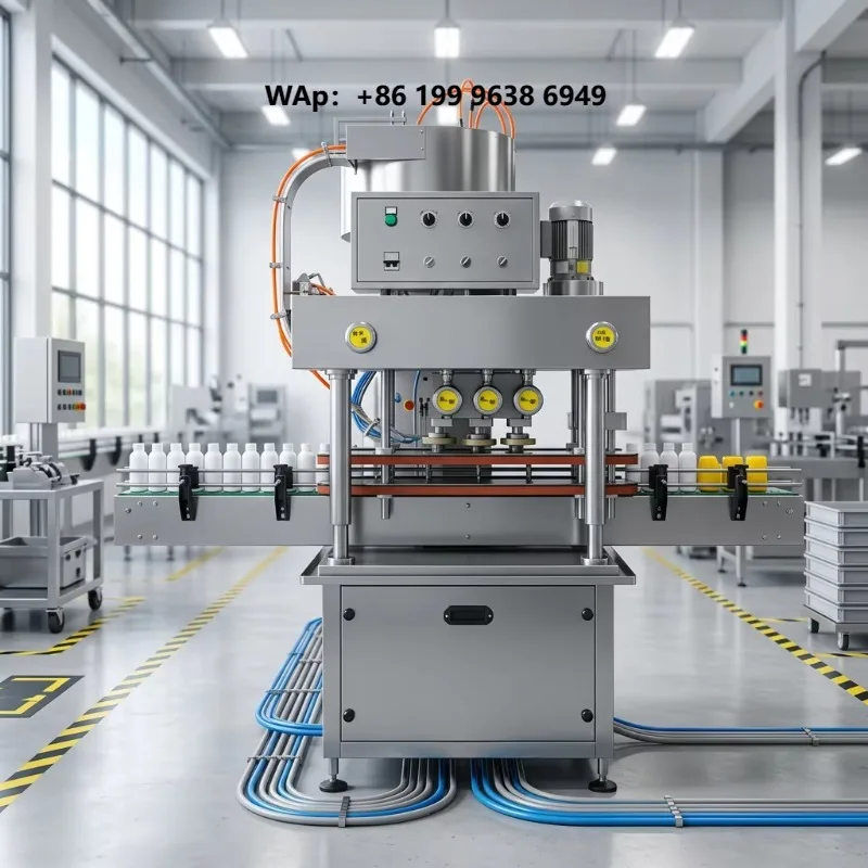 Industrial Fully Automatic Capping Machine for Soy Sauce Vinegar & Liquid Seasoning