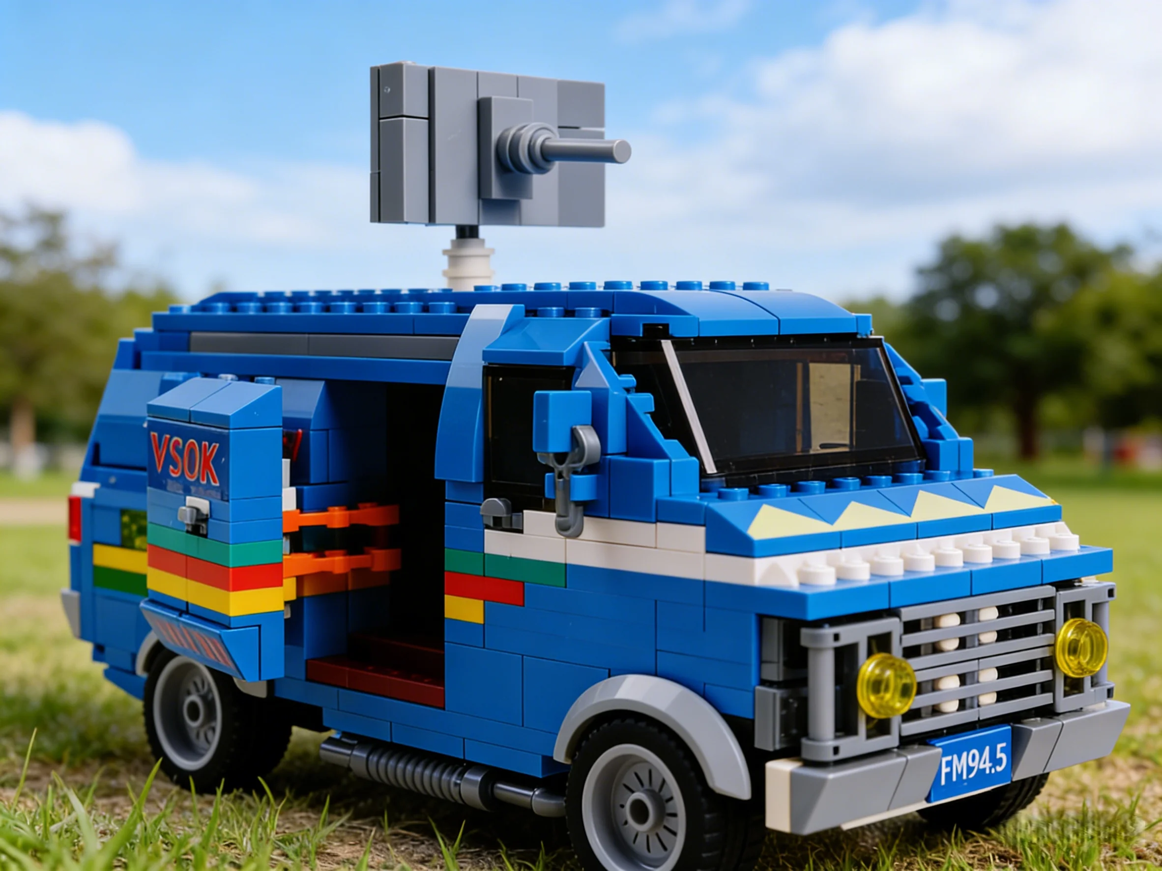 

VVSOK DIY Classic TV Series Van Building Blocks Set Vehicle Model Bricks Toy for Kids Adults Collectible Gift