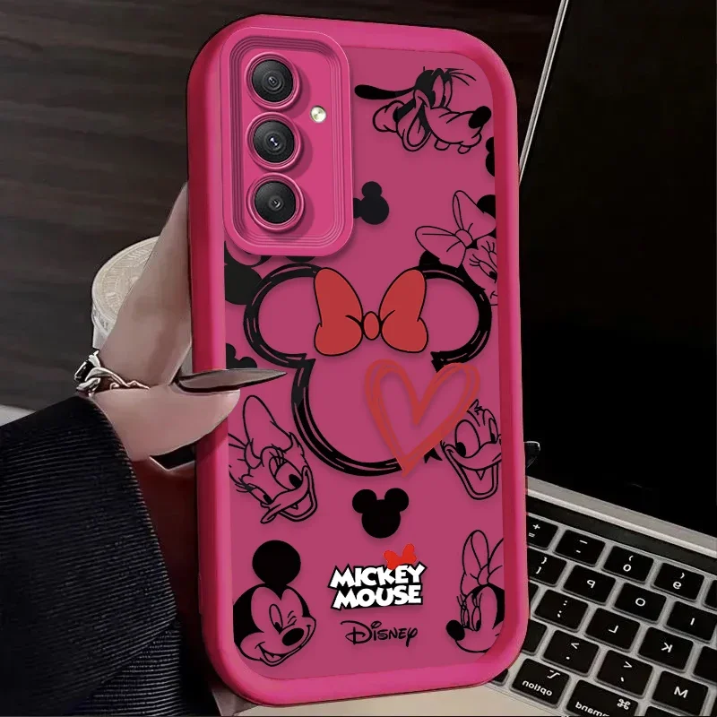 Cute Disney Mickey Minnie Phone Case for Samsung Galaxy S25 S24 S23 Ultra S22 S21 Plus FE 5G A54 A34 A14 A73 A53 A33 5G Cover - náhled 6