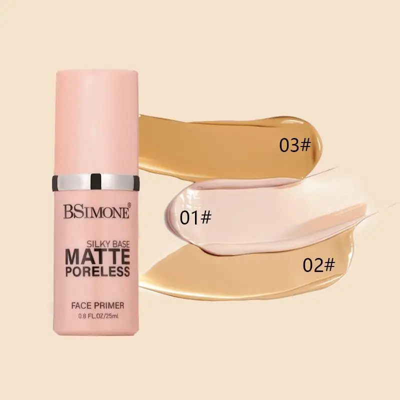 Primer Viso BSIMONE, Base Oil-Control, Correttore Pre-Trucco, Contorno Occhi, Macchie, Occhiaie, Fondotinta Oil-Free