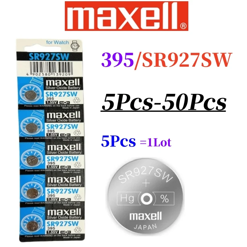 5pcs-50pcs Original SR927SW Lithium Batteries AG7 395 399 LR927 395A 399 LR927 LR57 195 L926F Button Battery for Watch Toys