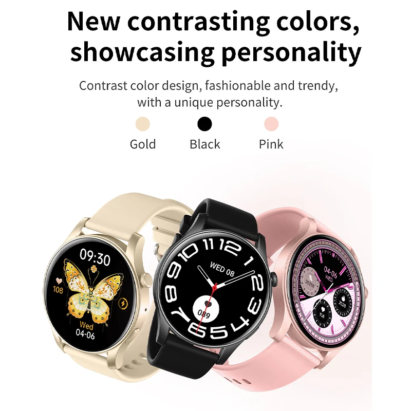 High definition screen smart watch heart rate health monitoring, built-in small game watch with switchable sports mode