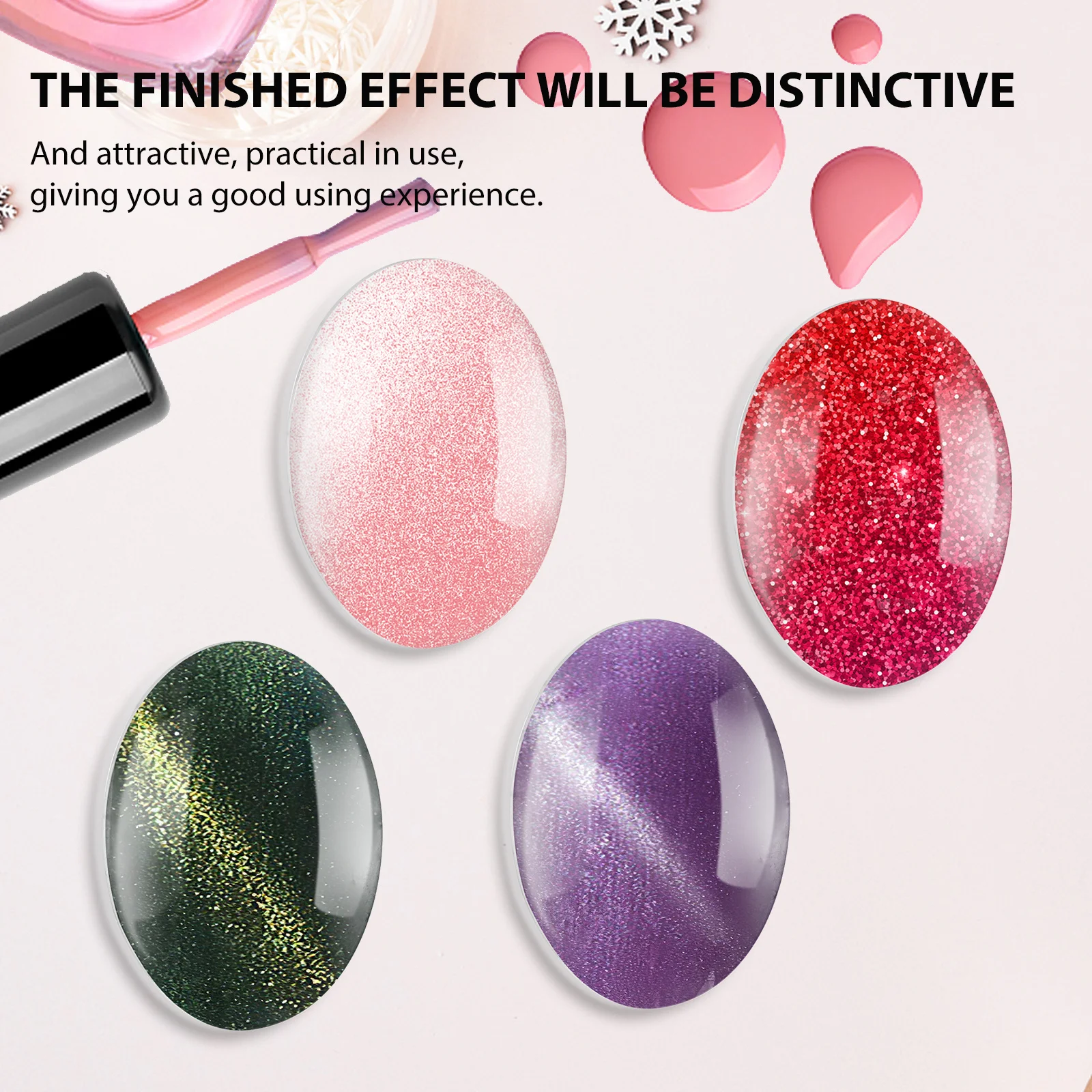 30 قطعة زجاج واضح مسمار اللون الرسوم البيانية عرض الخرز صالون مسمار الفن تلميح حامل مانيكير عرض مجلس البولندية مجلس العرض