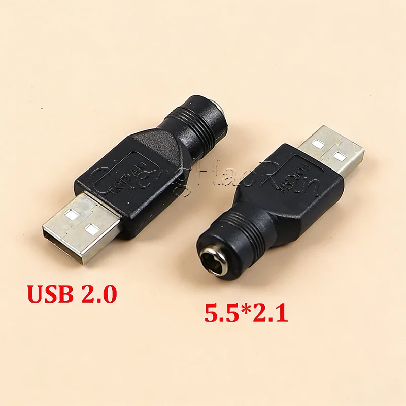 1/2/5 قطعة التيار المتناوب إلى تيار مستمر قابس مهايئ USB ذكر أنثى إلى تيار مستمر ذكر أنثى تيار مستمر 5.5*2.1 مللي متر محول طاقة 5 فولت التوصيل محول الشحن #2