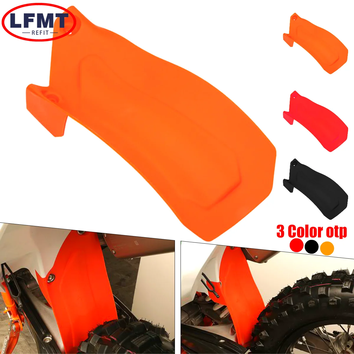 

Motorcycle Mud Flap Rear Rubber Fender Mudguard Cove For KTM EXC EXCF SX SXF XC XCF XCFW 125 150 250 300 350 450 500 2016-2023