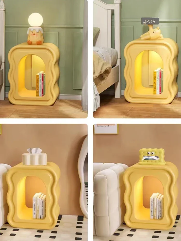 الكرتون طاولة القهوة غرفة المعيشة أريكة طاولة جانبية أثاث المنزل الشمال الفن السرير الجدول خزانة حديثة الديكور #1