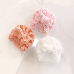 Chapéu de turbante de nó grosso com arco para bebê recém-nascido, chapéu indiano infantil Gorros de tecido macio aquecedor de ouvido, meninos e meninas, fofos, inverno, 2022 10 principais vendas malha indiana - №4