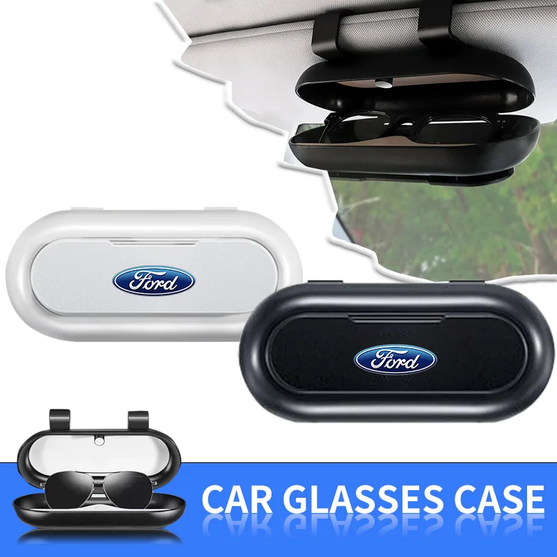 Auto Accessories Car Sunshade Glasses Storage Box Bracket For Ford Focus Mondeo MK1 MK2 MK4 MK3 Fiesta ST Line Kugo Transit