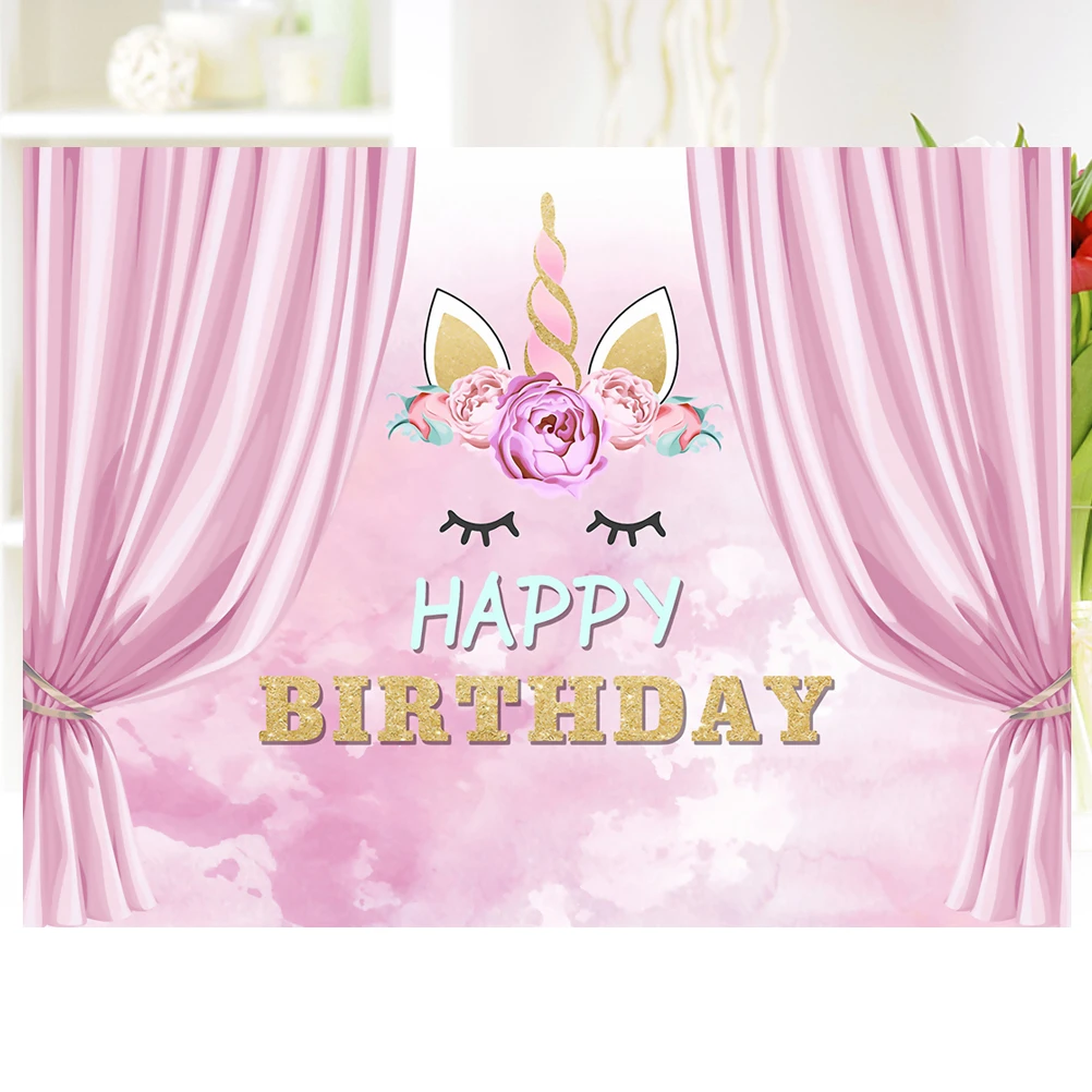 

Unicorn Background Cloth Long-Lasting Photo Backdrop Studio 90x150cm Kid Photography Wall Cloth Photo Backdrop