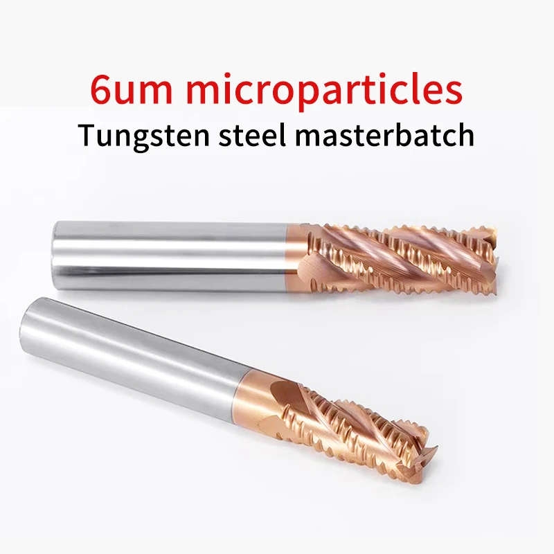 Chowmaster Hrc55 Ruwcarbide Eindmolen 4 Fluiten Coating Vlakke Wolfraam Stalen Frees Voor Verwerking Van Staal
