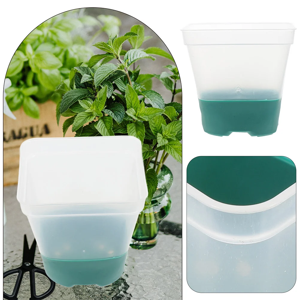 

6Pcs Silicone Seedling Flower Pots Durable Planting Nursery Planter Garden Air Circulation Drainage Holes Suitable for Indoor