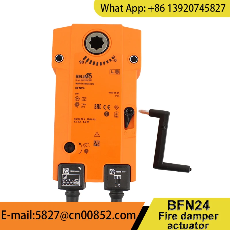 Belimo BFN24 9Nm Spring-return actuator  AC/DC 24V HVAC Systems Building ventilation systems in stock original IP54