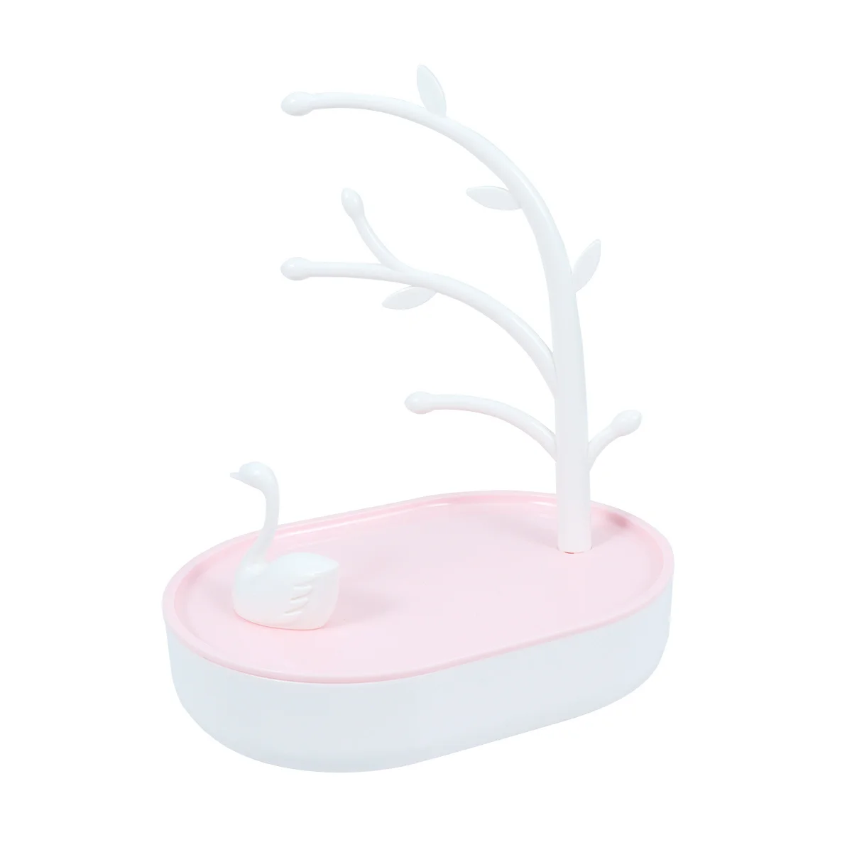 Swan Jewelry Box Plastic Jewelry Display Stand For Necklace Bracelet Holder Organizer Vanity Decor Home Gift Accessory