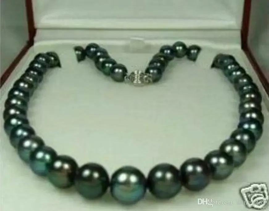 

8-9MM TAHITIAN NATURAL BLACK PEARL NECKLACE