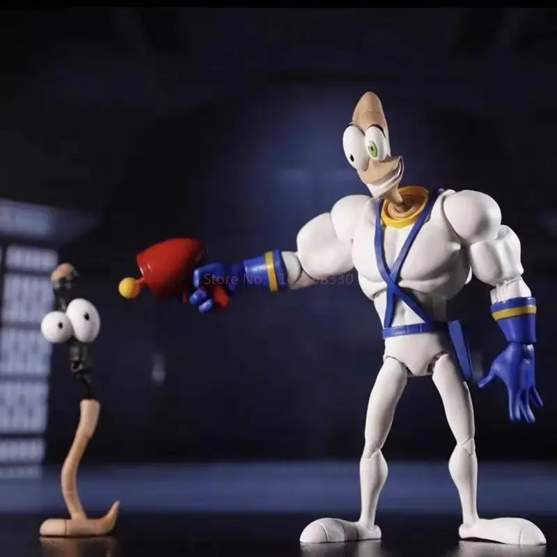 Original PDNA 1/12 Earthworm Jim Psy Crow Bob The Killer Action Figure Worm Body Psy-Crow Bob The Killer Collectible Toys Gift view 5