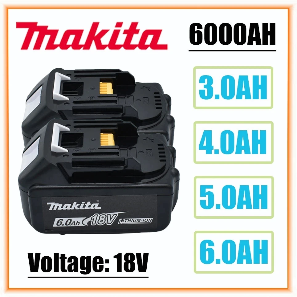 

18v 100% Makita Original Lithium Ion Rechargeable Battery 18V 6000mAh 18vDrill ReplacementBatteries BL1860 BL1830 BL1850 BL1860B