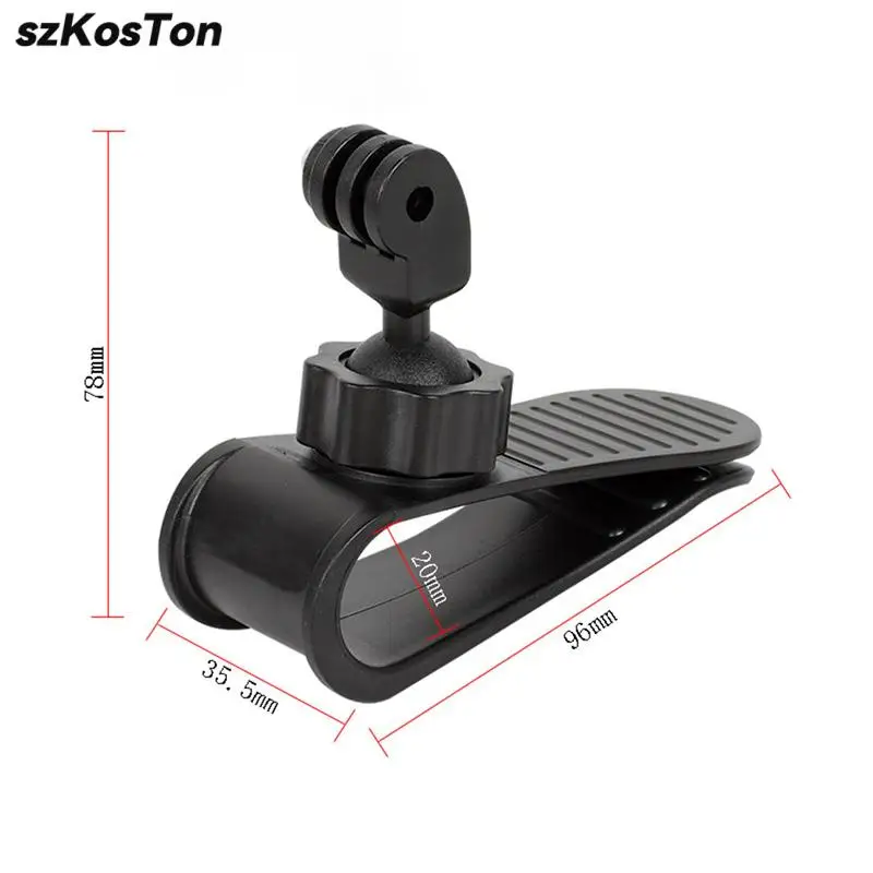 Soporte de cámara para Visor solar de coche con Clip para teléfono móvil para GoPro Hero 13, 12, 11, 10, 9, Insta360, X4, X3, DJI Action 3, 4, accesorios