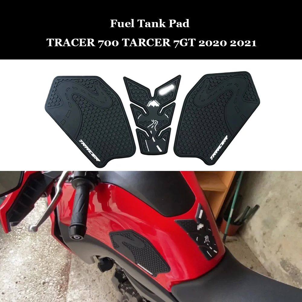 Motorcycle Non-slip Side Fuel Tank Stickers Waterproof Pad Rubber Sticker For TRACER700 Tracer 700 Tracer 7 GT MT-07 2020 2021