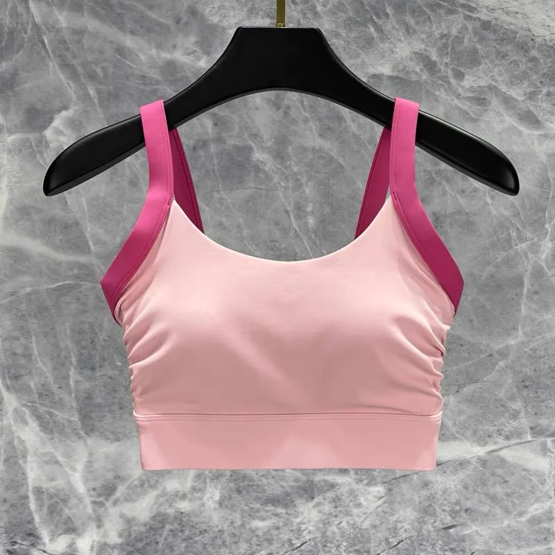 بدلة يوجا للتدريب على الجري بكوب واحد عالي الكثافة للنساء، حمالة صدر رياضية سريعة الجفاف، حمالة صدر للياقة البدنية بظهر جميل