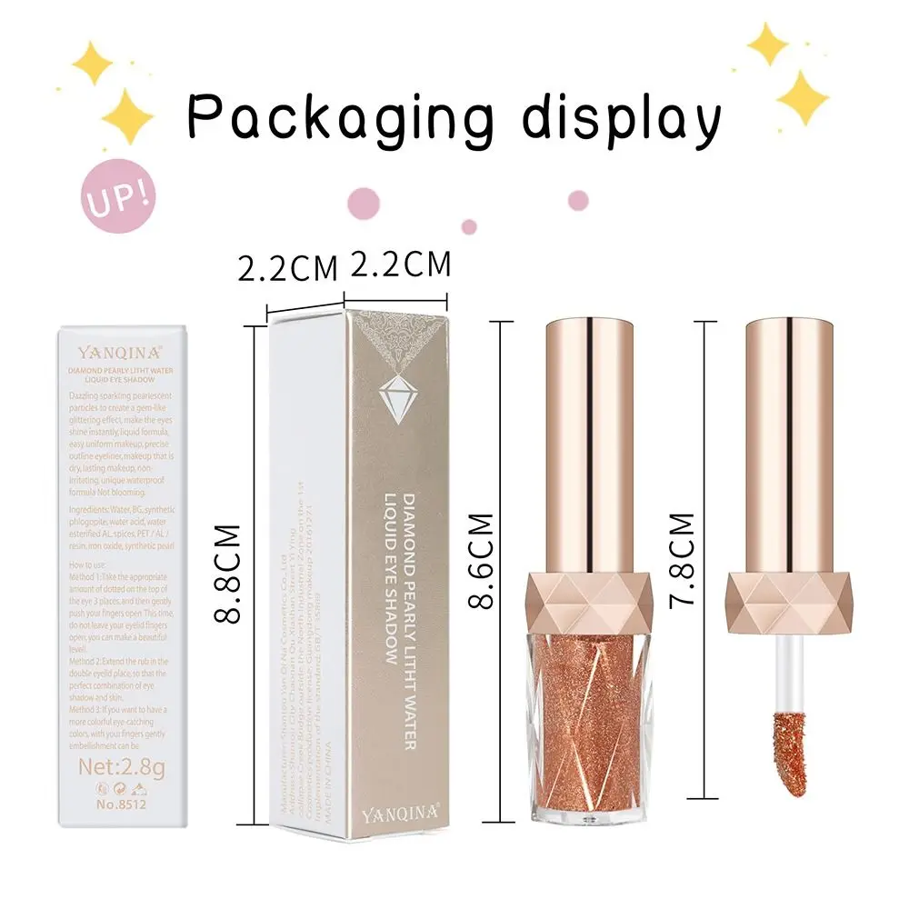 Eyeliner Pen Cosmetic Glitter Skin Pigment Body Jewels Glitter Liquid Eyeshadow Face Shimmer Gel Metallic Diamond Eye Shadow