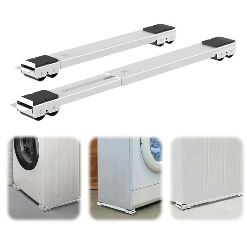 Dryer Holder Universal Mobile Roller Bracket 24 Wheel Refrigerator Base Mount Multifunctional Adjustable Washing Machine Stand