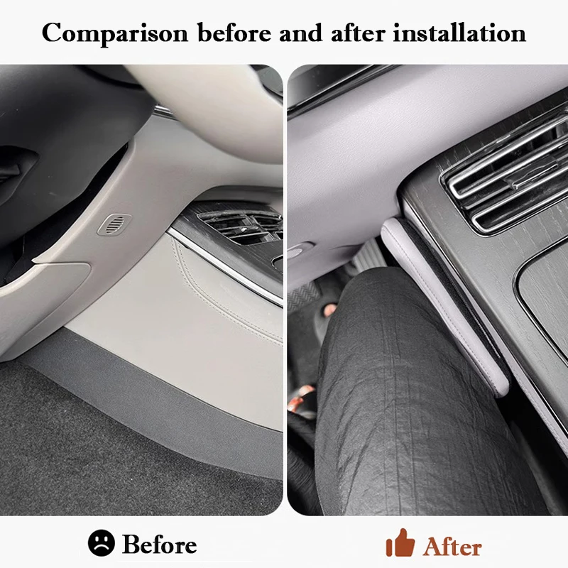 Car Center Console Leg Protective Pad Soft Anti Collision Measures Cushion Knee Rest Interior For BYD Han EV DM-i 2020-2025