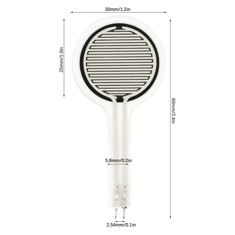 C9 High Sensitivity And Rapid Response Md30-60 Thin Film Pressure Sensor Force Sensor 0~30kg Diameter 30mm