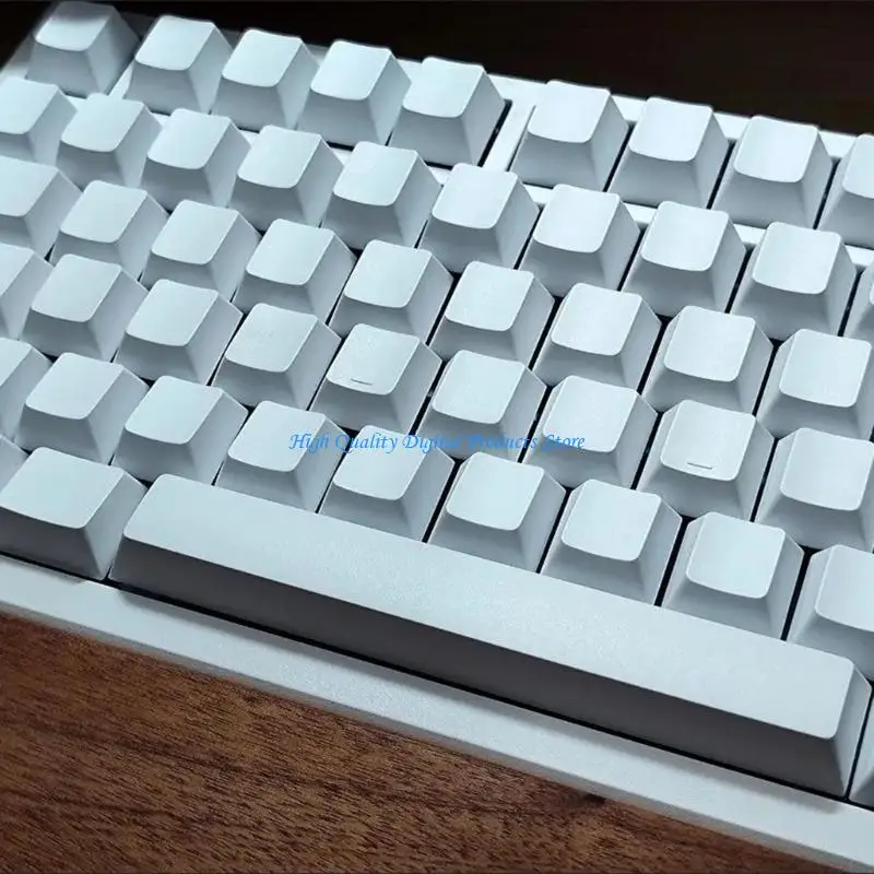 

U2JE 87Pieces PBT Not Engraving Blank Keycap Original Profile Dyeing Sublimation White Keycaps for Mx Switches