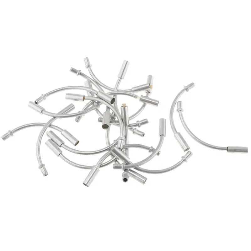 -[Cilae-17R] 50 Pieces Bike Folding Cycling V Brake Noodle Linear Pull Brake Cable Guide Hose 90 Degree Bicycle Brake Parts