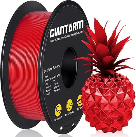 GIANTARM PETG Filament 1,75mm 1kg 2,2lbs ±0,03mm Verhedderungsfrei Verstopfungsfrei Hochglänzend Zäh Mehrfarbig 3D-Drucker Filament Vacu