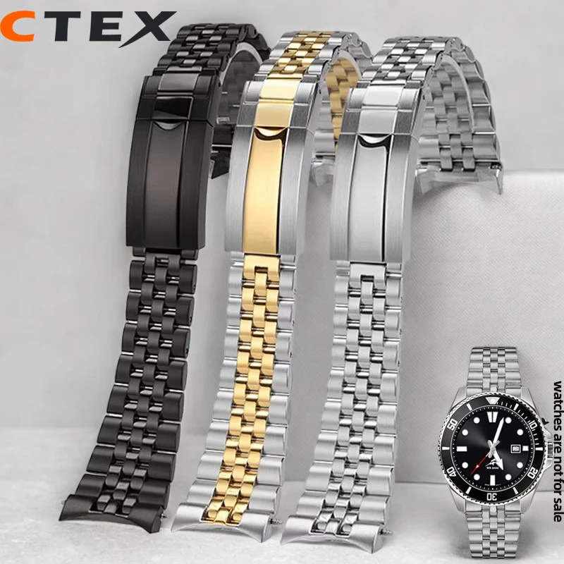 

For Casio Swordfish MDV-106 MDV 106 MDV-107 Watch Strap 2784 Metal Steel Strap Stainless Steel Arc Mouth Bracelet 22mm Wristband