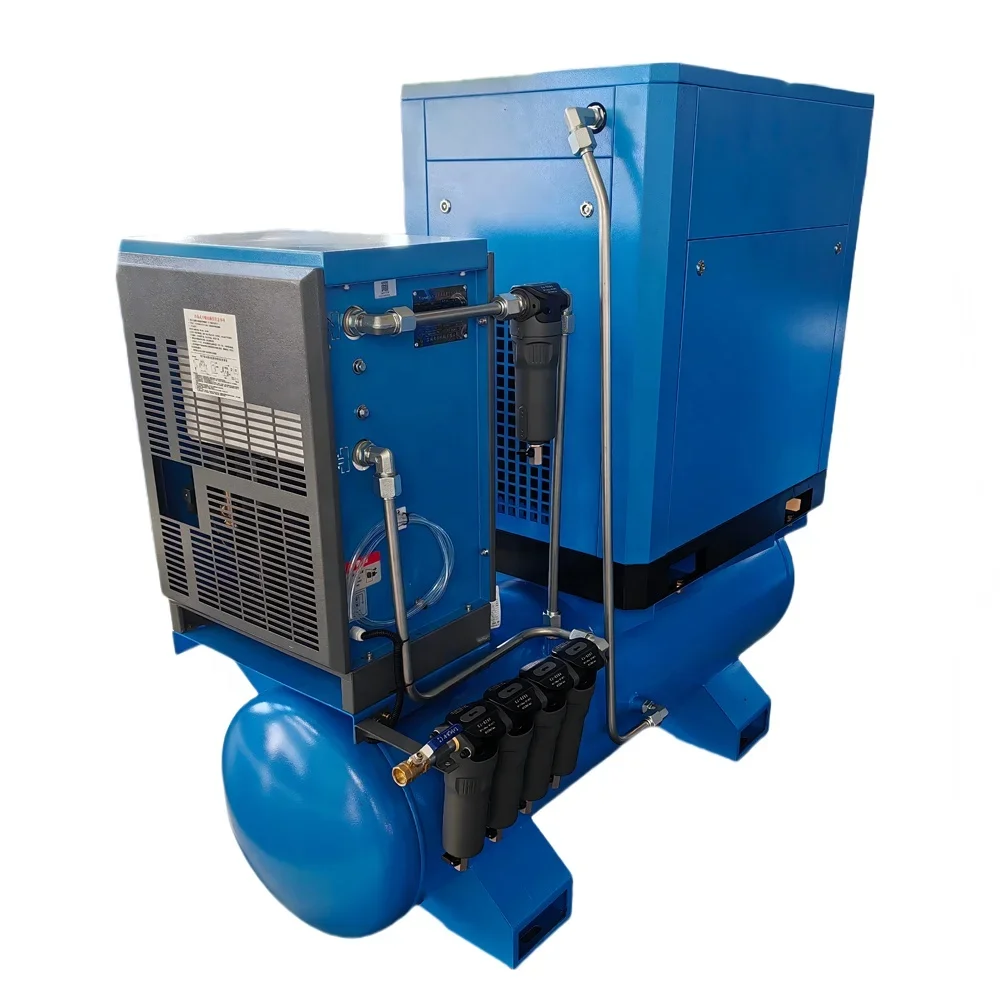 15 kW vier-in-één industriële luchtcompressor voor snijmachine schroefcompressor
