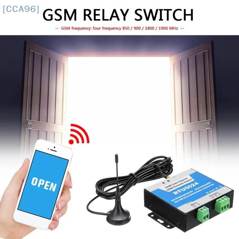 RTU5024 GSM 게이트 오프너 릴레이 스위치 무선 원격 제어 도어 액세스 긴 안테나 무료 통화 850/900/1800/1900MHz 도어 오프너