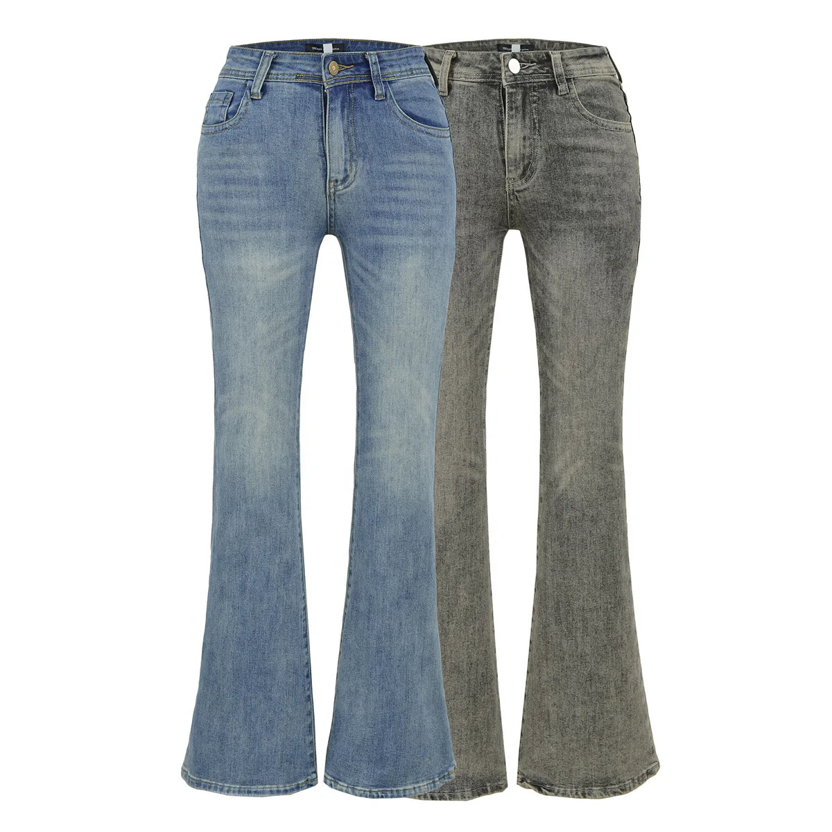 

Low Waist Women's Baggy Jeans Elastic Denim Jeans Women's Trousers Fashion Women's Denim Pants Micro Flared Pants Women's Jeans