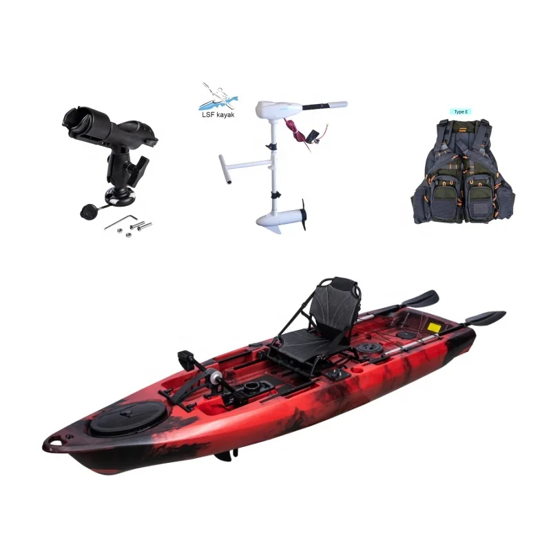 

LSF 10.8FT 3.28Meter Motorized Kayak Pedal Kayak Fishing Canoe Kayak for Sea Sports