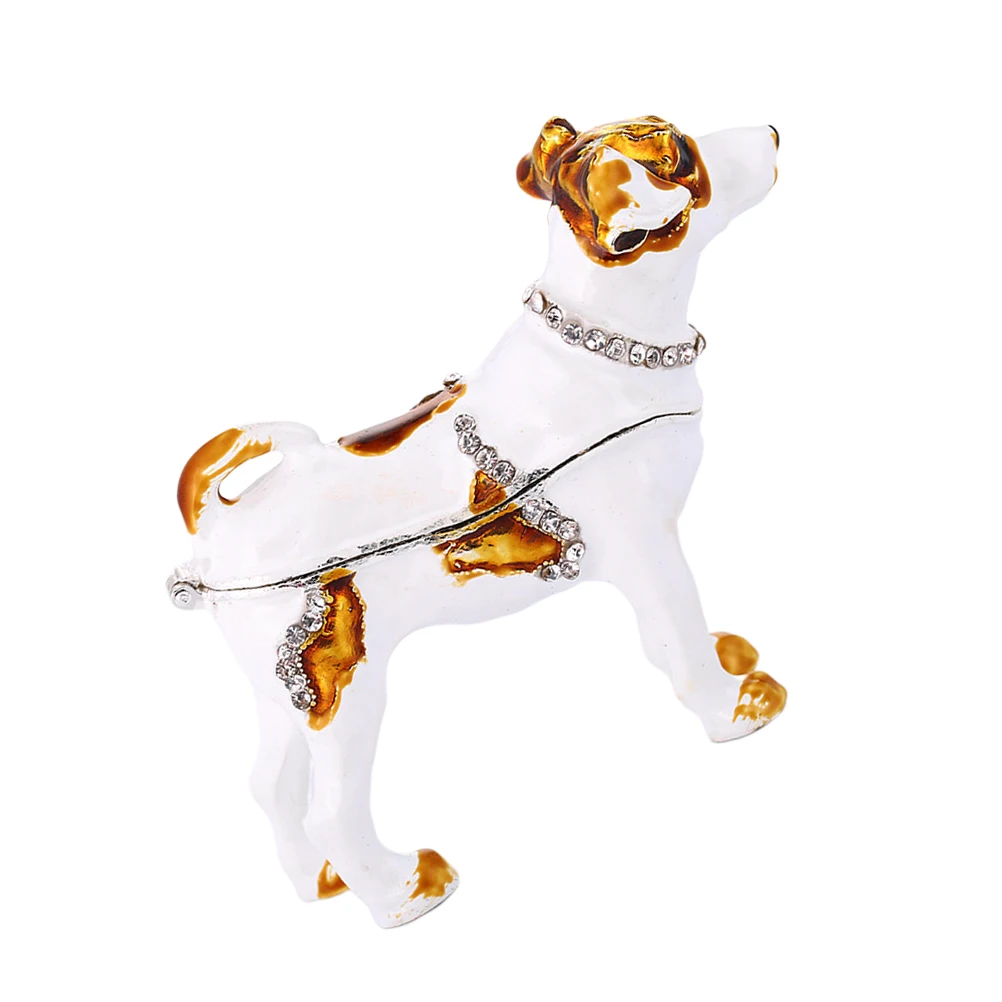 Creative Desktop Decoration Box Jewelry Storage Puppy Holder Office Ornament Trinket Case Vintage Home Decor Long Lasting