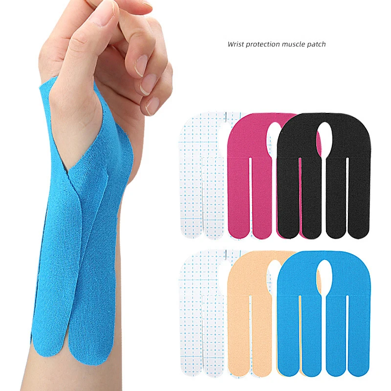 Parches de funda para tendón de muñeca y mano, pegatina protectora para pulgar, Protector de dedo, terapia para aliviar el dolor, yeso para artritis, 1 Uds.
