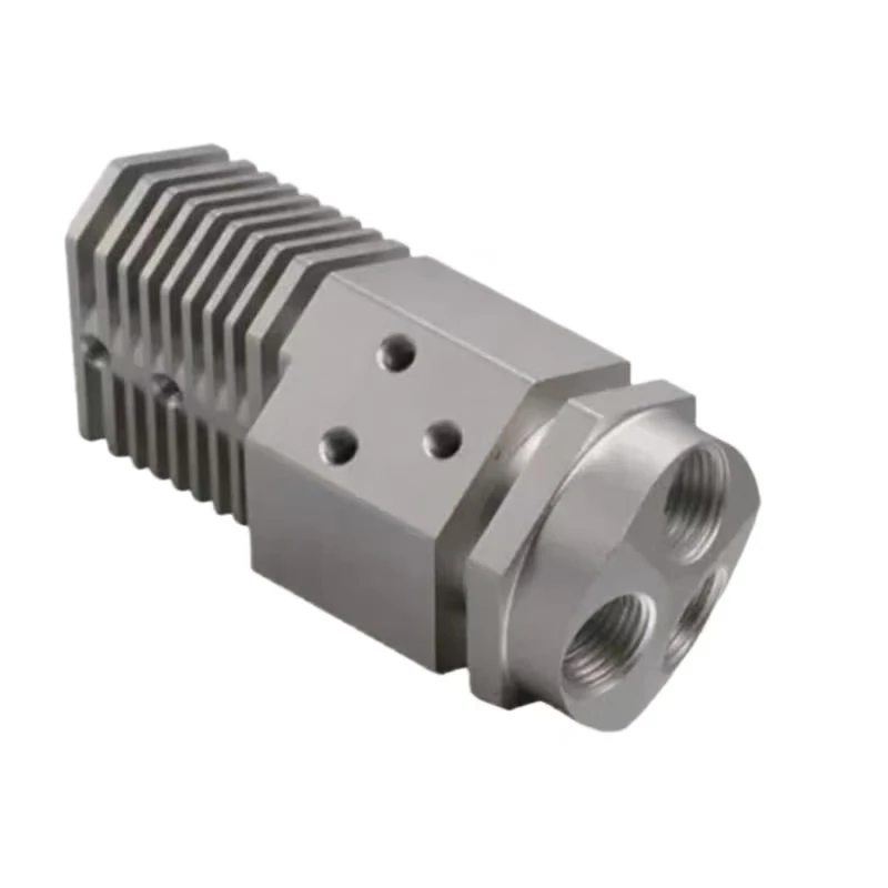 Stainless steel precision industrial fluid control porous mechanical parts CNC machining