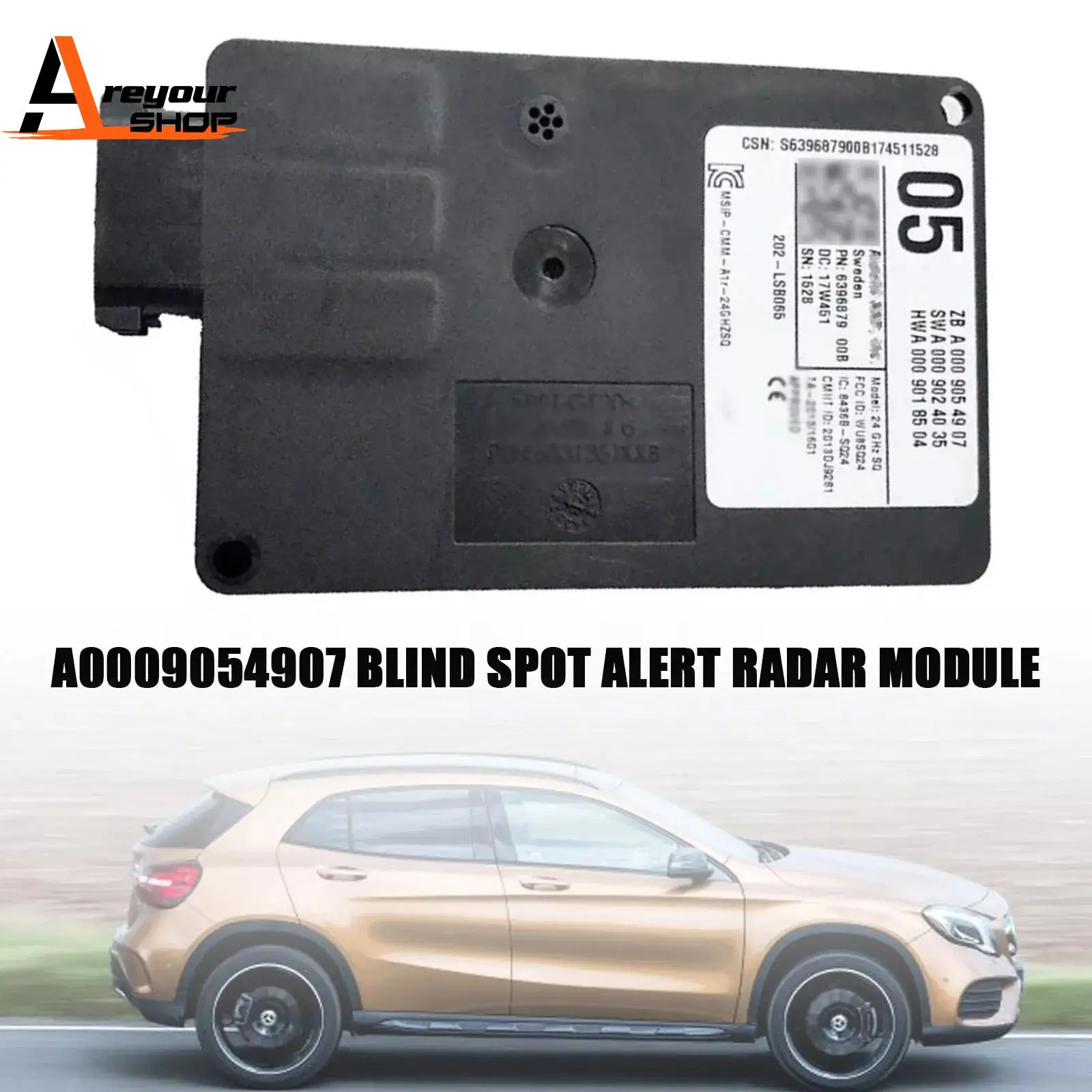

New Radar Sensor Distronic Control Unit A0009054907 for Mercedes W176 W117 W22