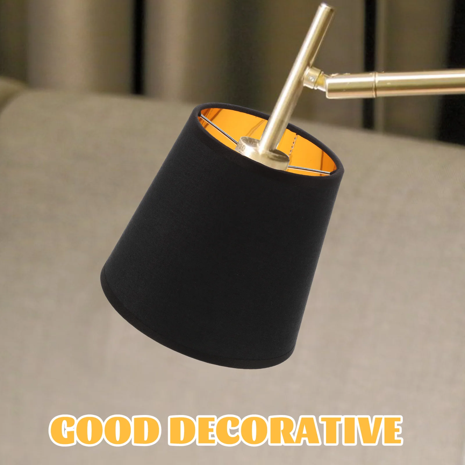 Fabric Lampshade Office Decor Table Shades for Chandelier Modern Metal Desk Cloth