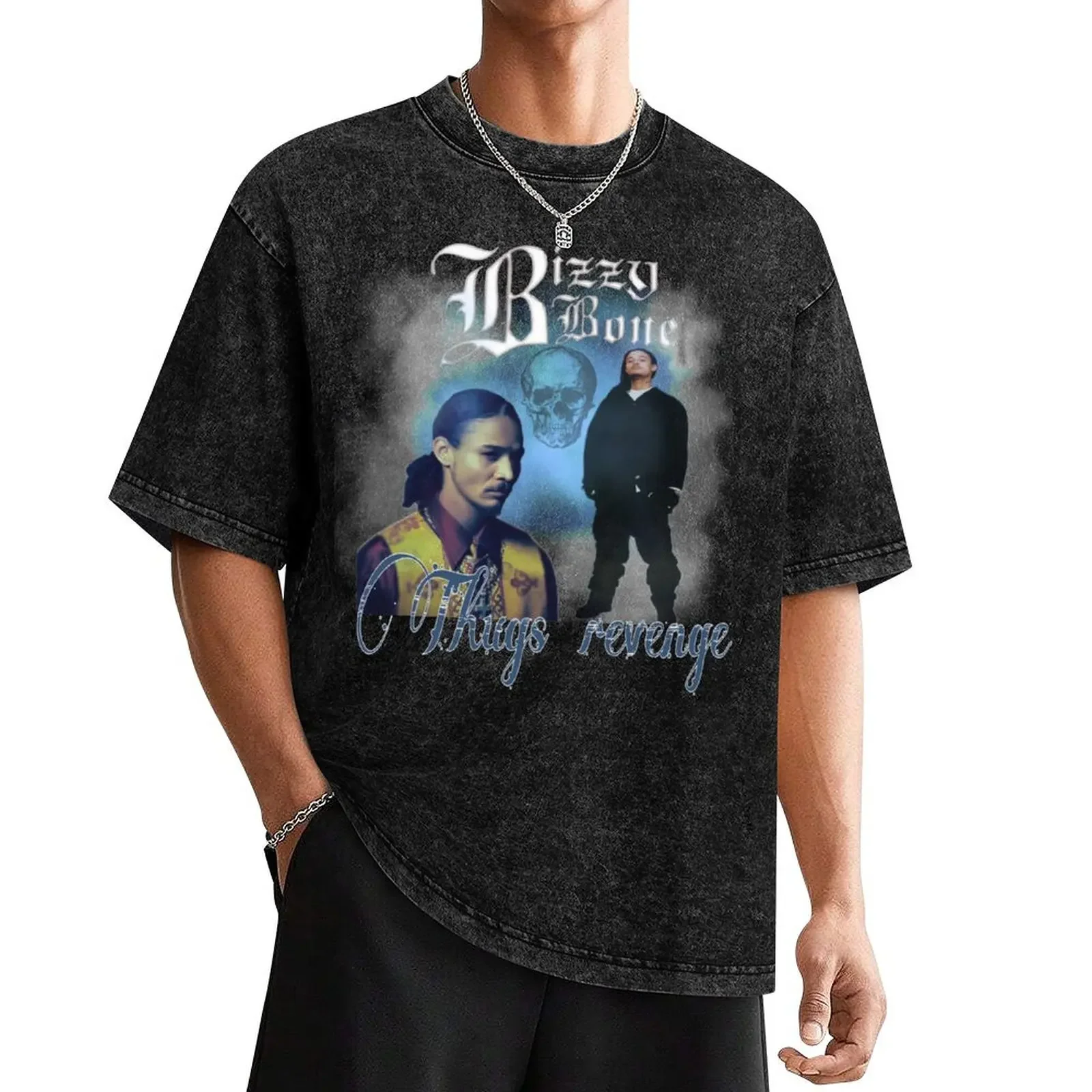 Bizzy bone bootleg T-Shirt aesthetic clothes customizeds street wear shirts graphic tees shirts men graphic