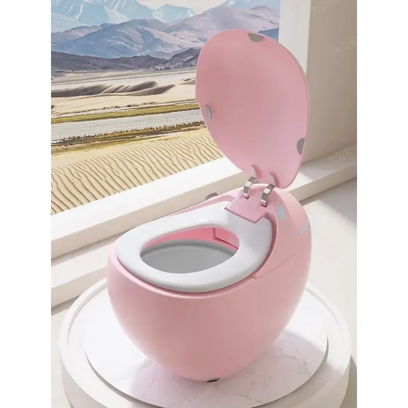 Pink smart toilet creative cute automatic toilet integrated induction electric toilet