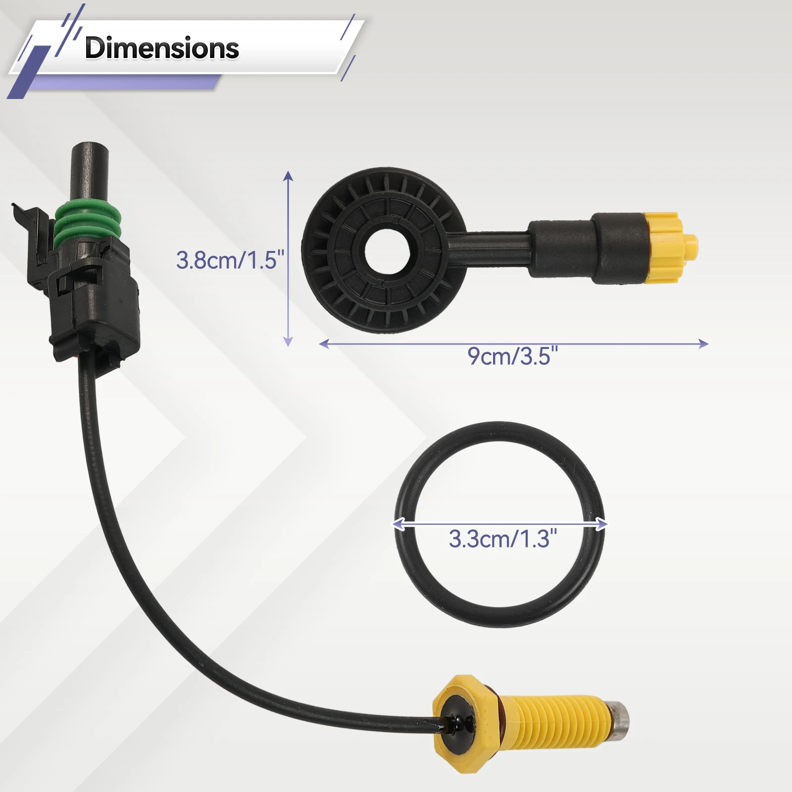 WKW 500080 مستشعر كاشف المياه لمرشح وقود الديزل لاند روفر ديسكفري 3/4 رينج روفر سبورت 2006-2013 ملحقات السيارة x1 #6