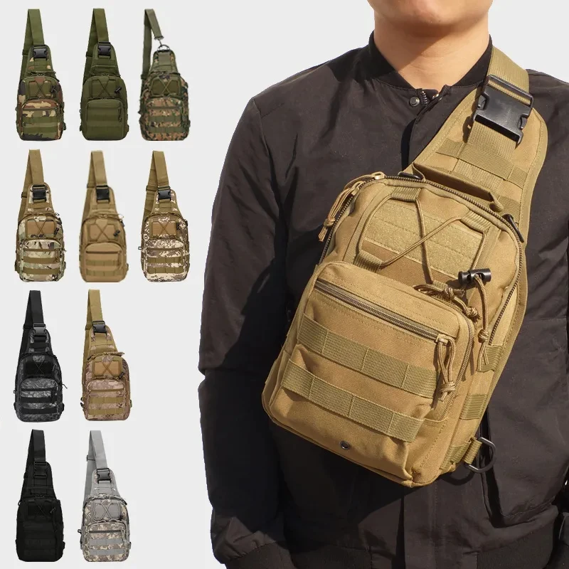 Bolsa táctica militar, bolsos de hombro para escalada, deportes al aire libre, pesca, Camping, caza del ejército, senderismo, viajes, senderismo, nueva mochila para hombre