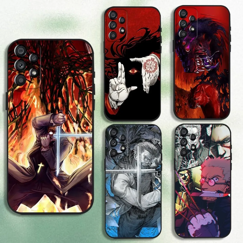 

H-HELLSING Phone Case For Samsung Galaxy A20,A21s,A22,A31,A32,A52,A53,A72,73,A80 Soft Black Cover