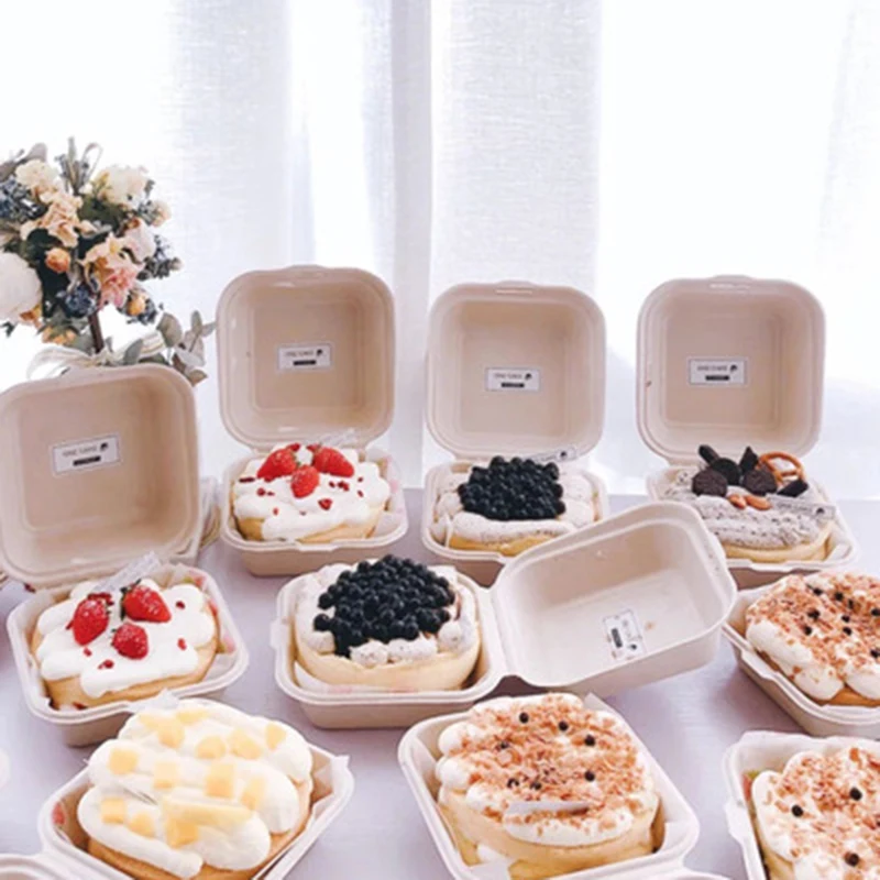 

10/20pcs Disposable Lunchbox Bento Food Containers Baking Dessert Cake Bowl packaging Burger Snack Boxes Microwavable Home