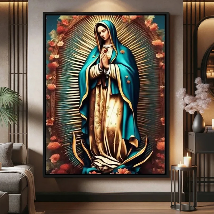 DIY Diamond Painting Kit New Our Lady of Guadalupe, Mexico Diamond Mosaic Full Drill Embroidery Handmade Hobby