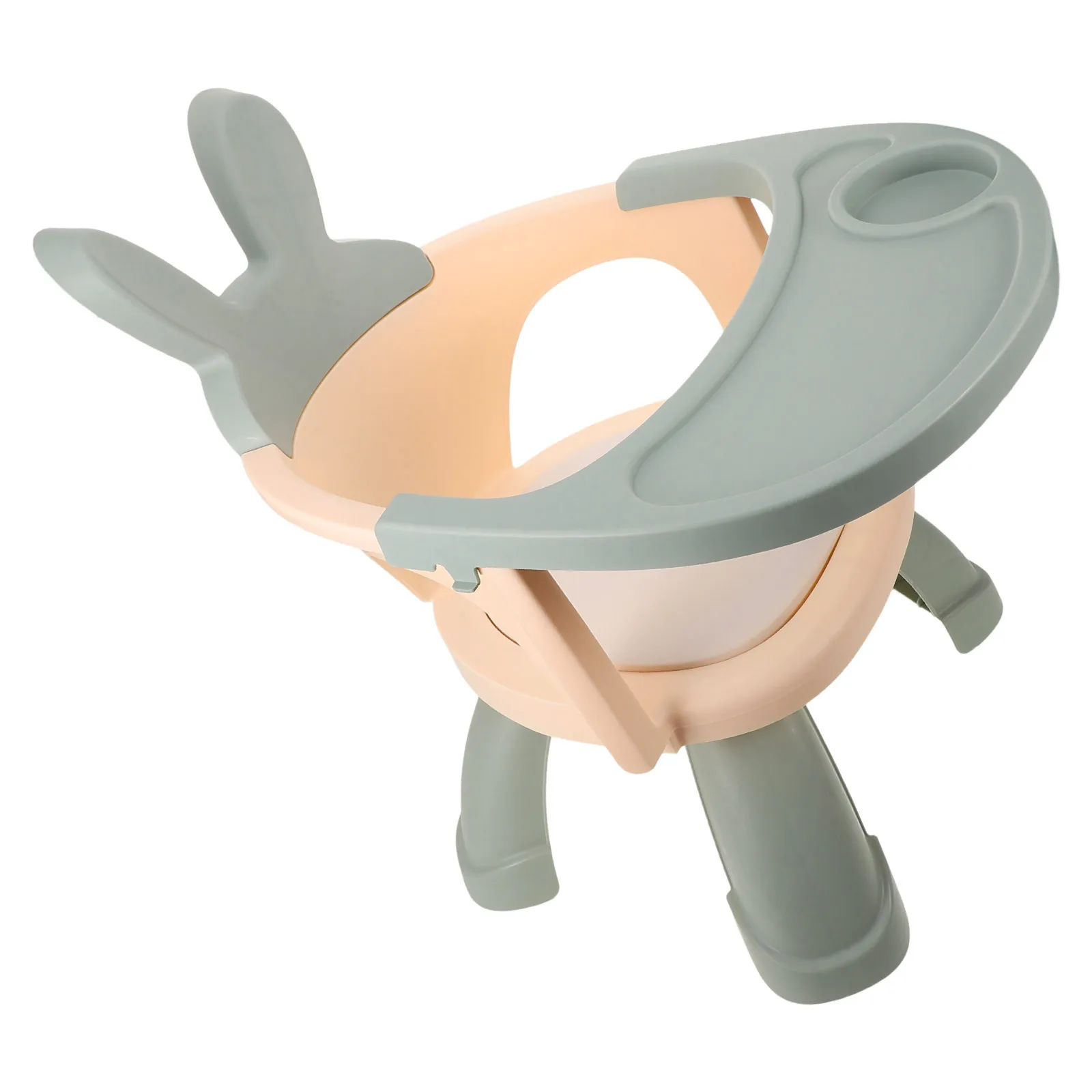 مقعد تغذية بلاستيكي للأطفال بشخصيات كرتونية، تصميم متعدد الوظائف، مادة آمنة وغير سامة، محمولة وخفيفة الوزن #2