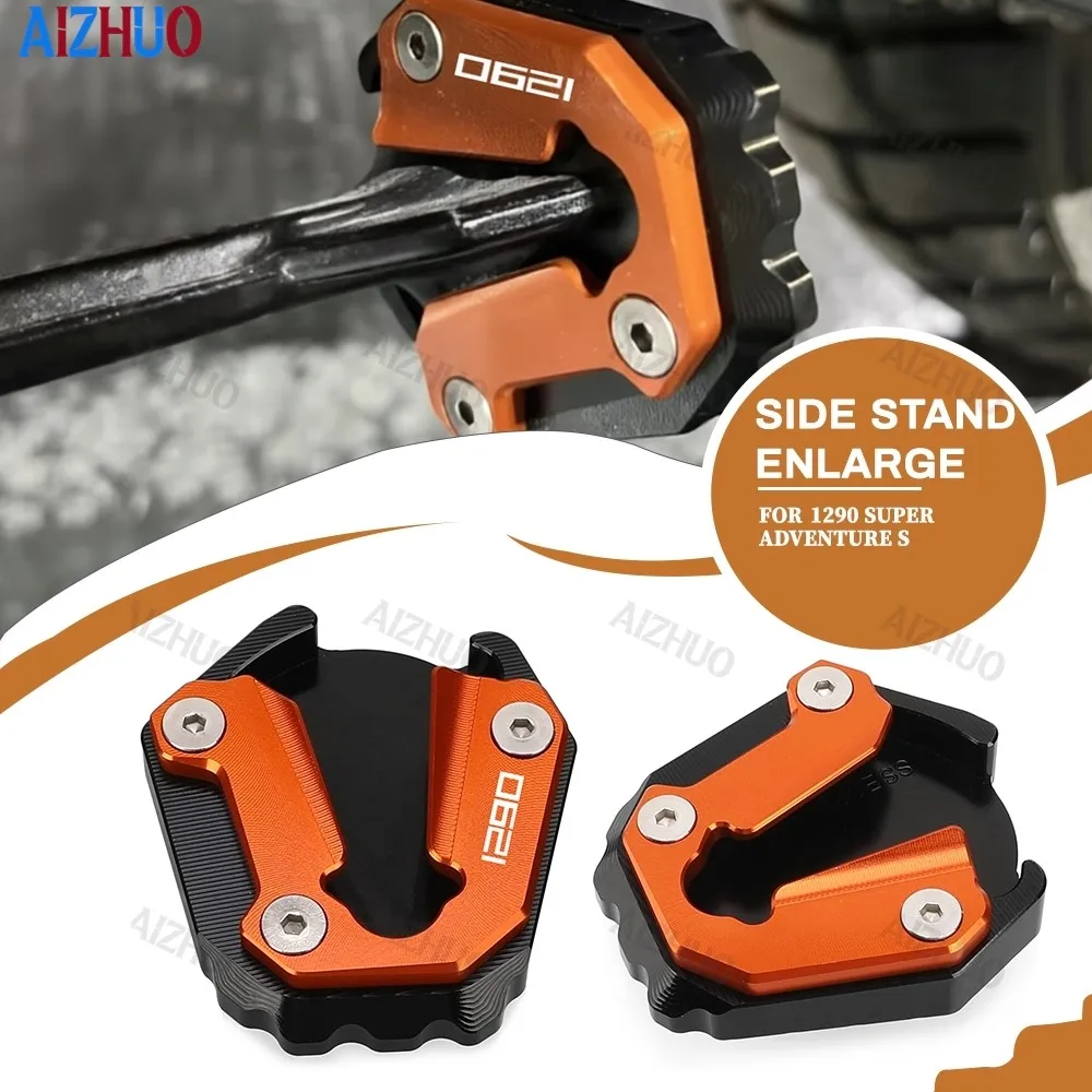 

For 1290 Super Adventure 1290 SUPER ADVENTURE S 2021-2024 2025 2026 Motorcycle Kickstand Foot Side Stand Enlarger Support Extend